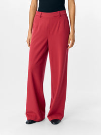 OBJLISA WIDE PANT karanda red