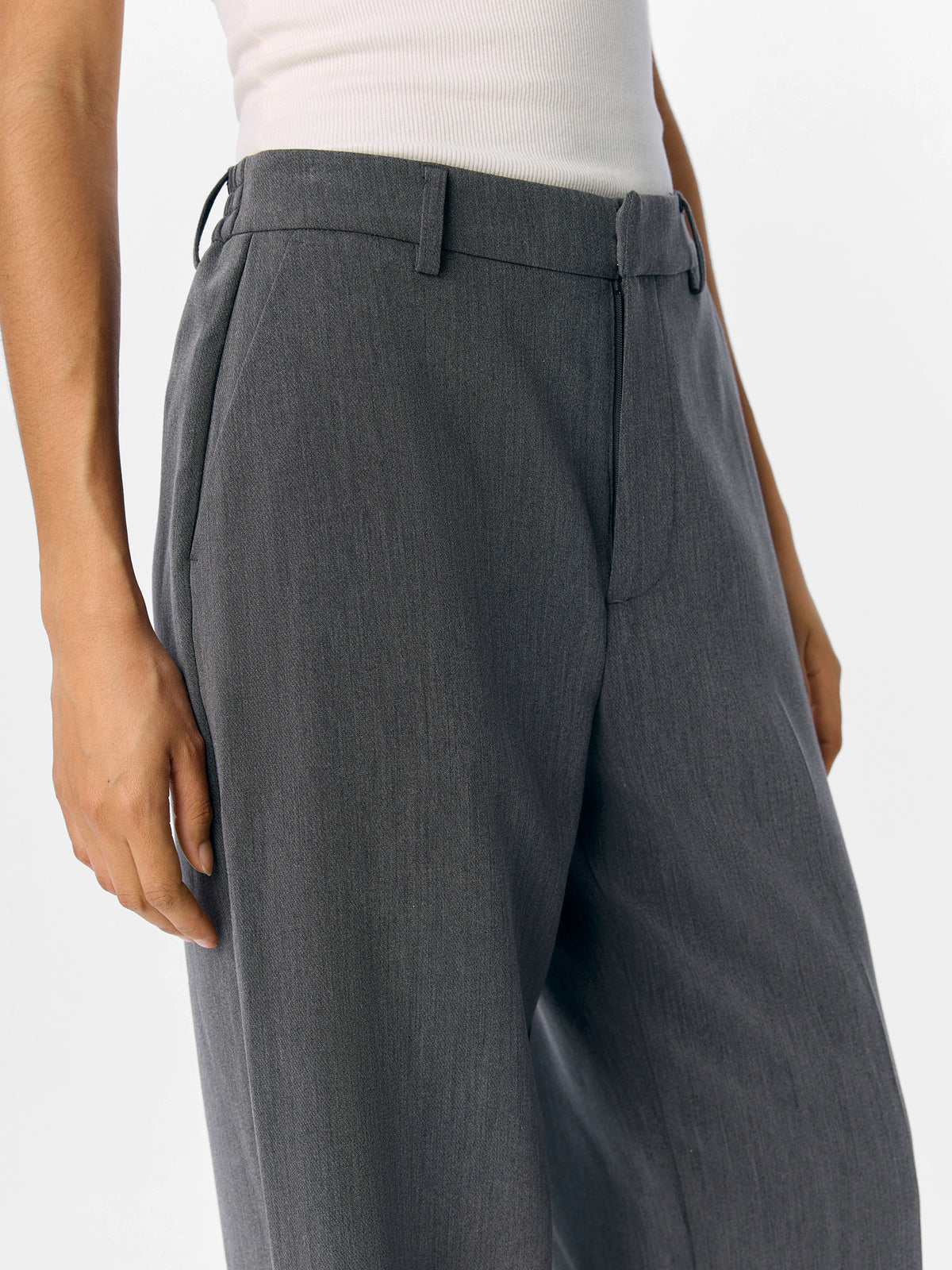 OBJSIGRID PANT medium grey