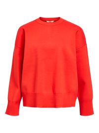 OBJELLY KNIT oranje/rood