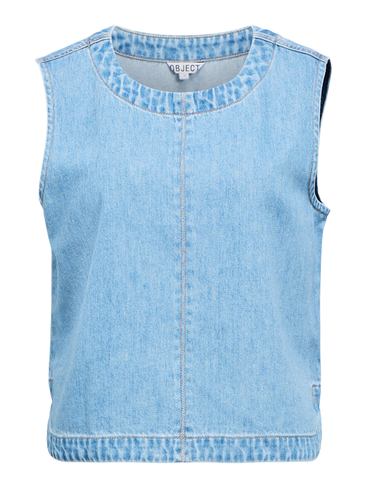 OBJROSIE DENIM TOP blauw