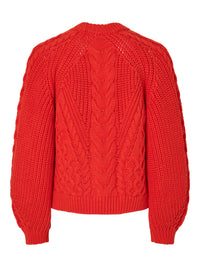 YASNANSA KNIT PULLOVER fel rood
