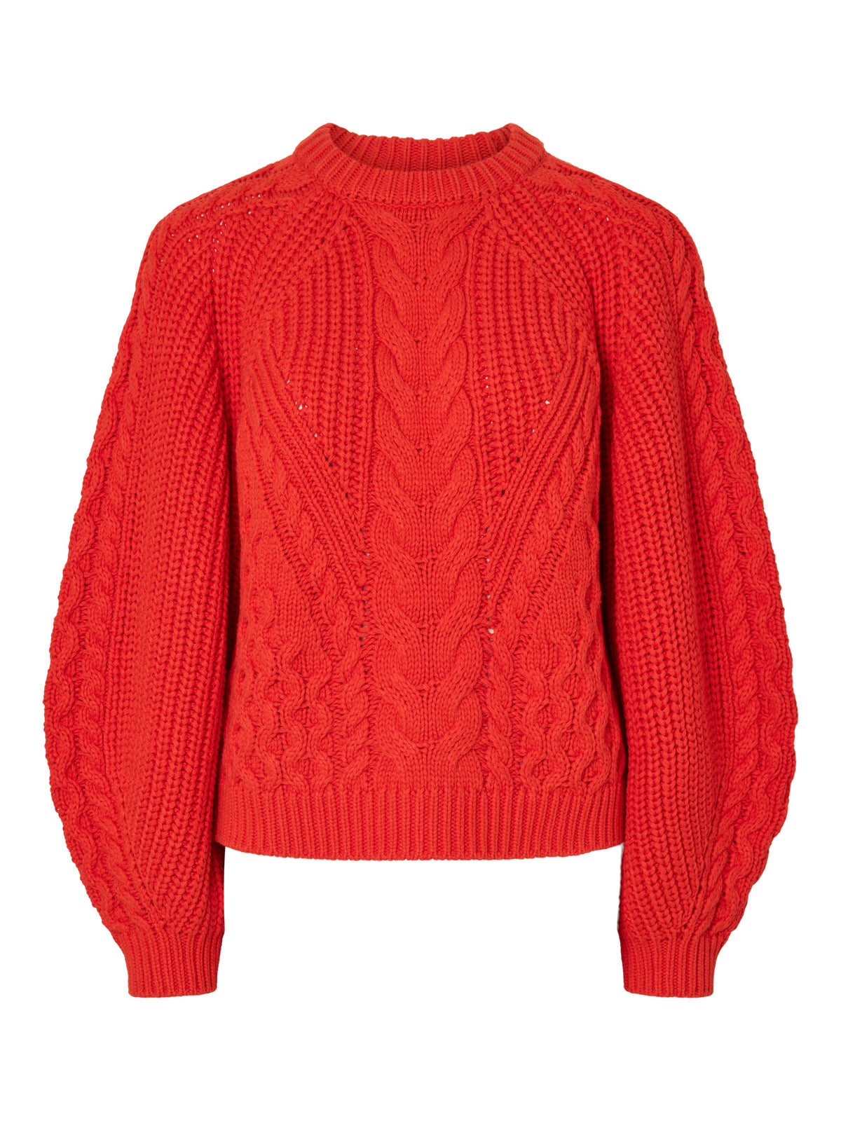 YASNANSA KNIT PULLOVER fel rood