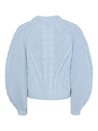 YASNANSA KNIT PULLOVER hemelsblauw