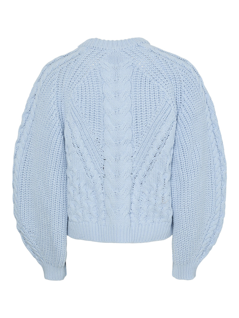 YASNANSA KNIT PULLOVER hemelsblauw
