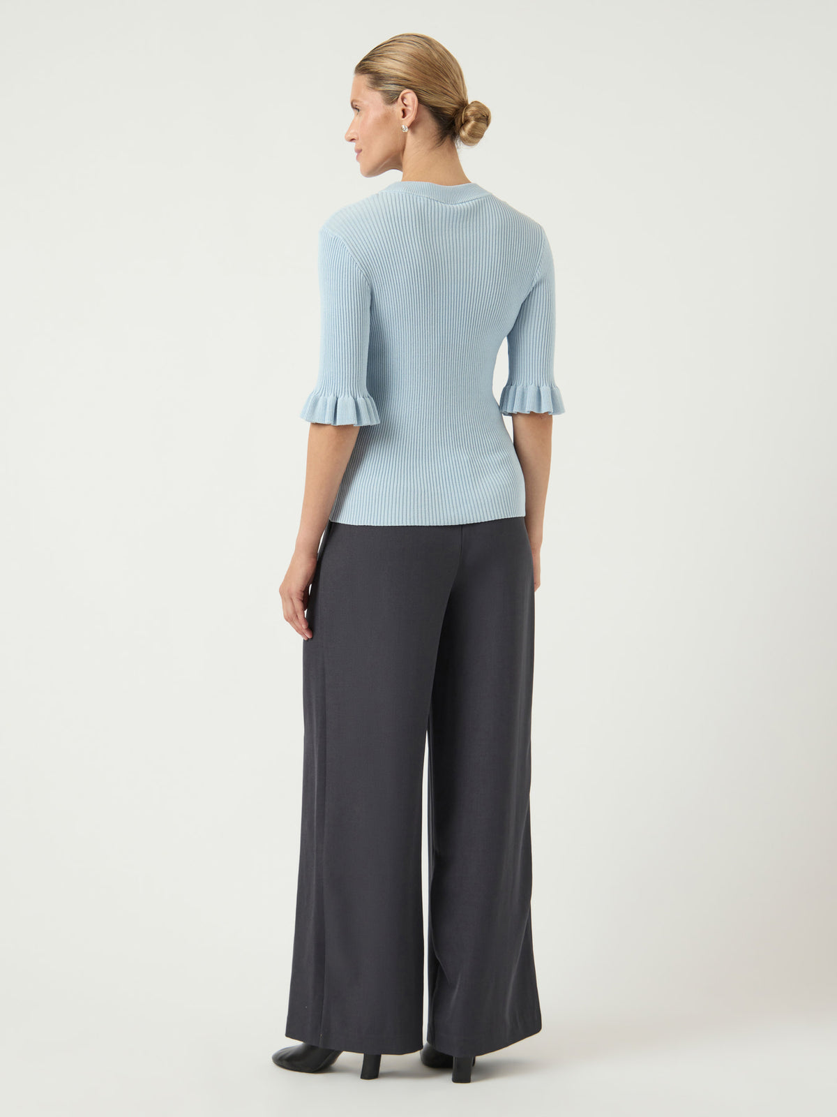 YASMIKLA  KNIT TOP licht blauw