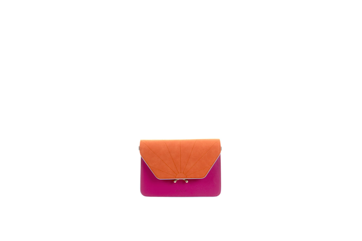 STICKY SIS CLUB SHOULDER BAG purple + orange