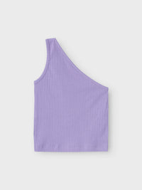 NKFJOLONE SHOULDER TOP paars