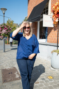 KCMEMBE BLOUSE blauw