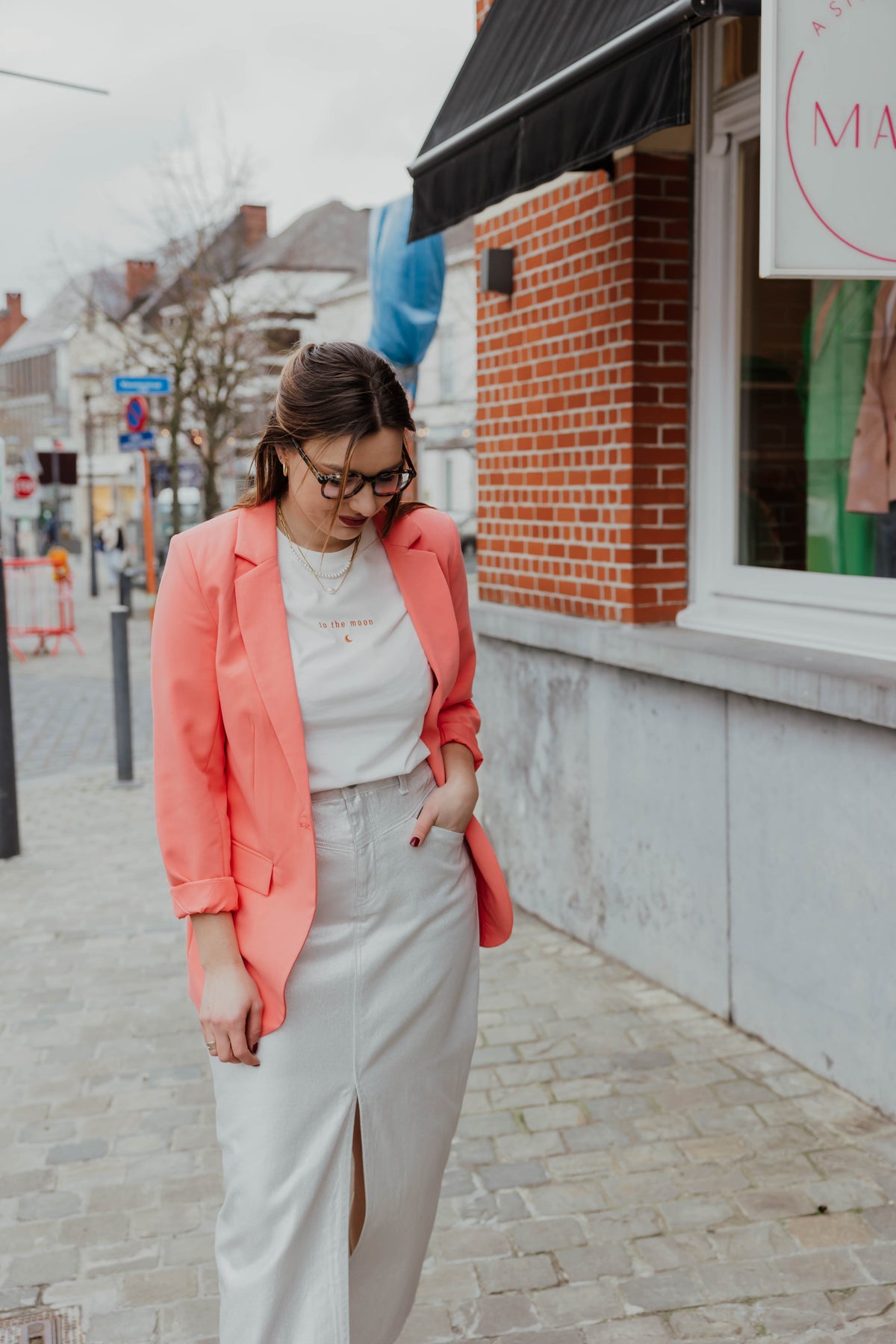 OBJSIGRID BLAZER peach