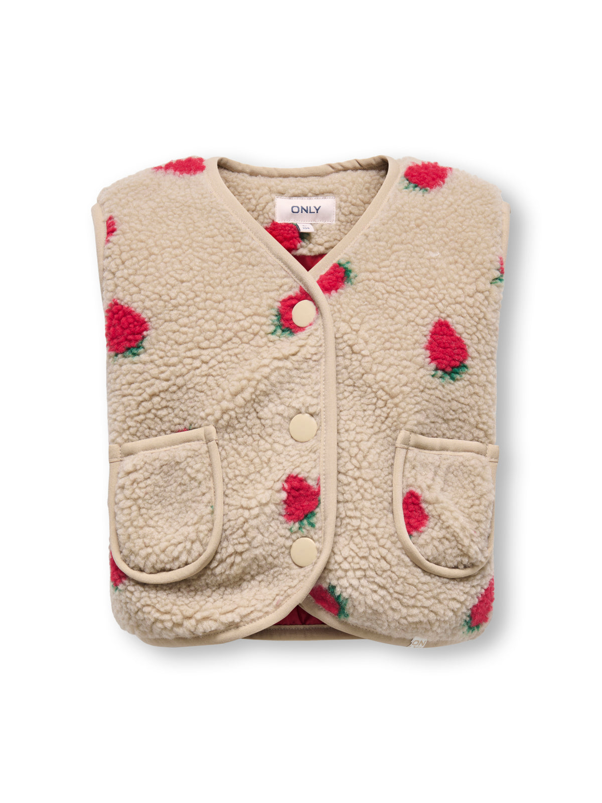 KMGHOKY TEDDY WAISTCOAT beige