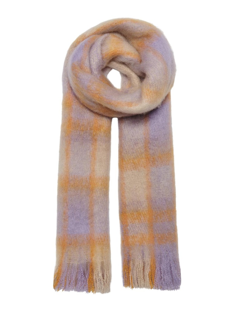 KOGTRINA LIFE CHECK SCARF lila/oranje