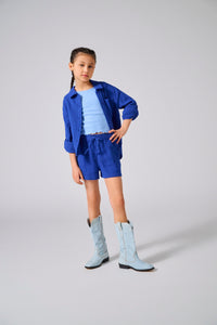 KOGTHYRA SHORTS  blauw