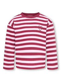 KMGSWEAT  STRAIGHT roze streep