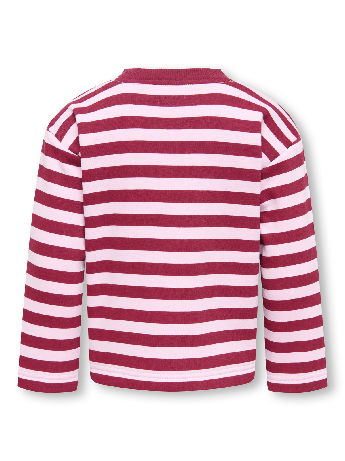 KMGSWEAT  STRAIGHT roze streep