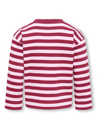 KMGSWEAT  STRAIGHT roze streep