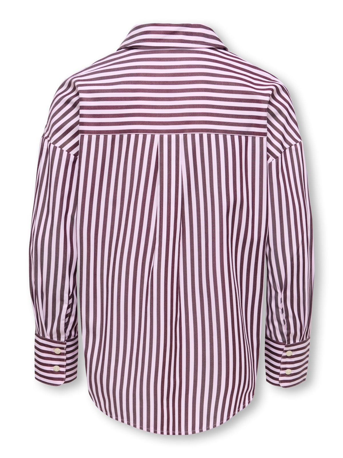 KOGVESPER LOOSE SHIRT roze/bruine streep