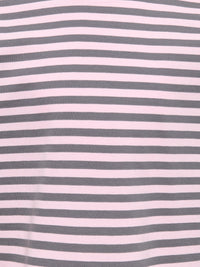 KOGNICCA  STRIPED TOP roze/grijs