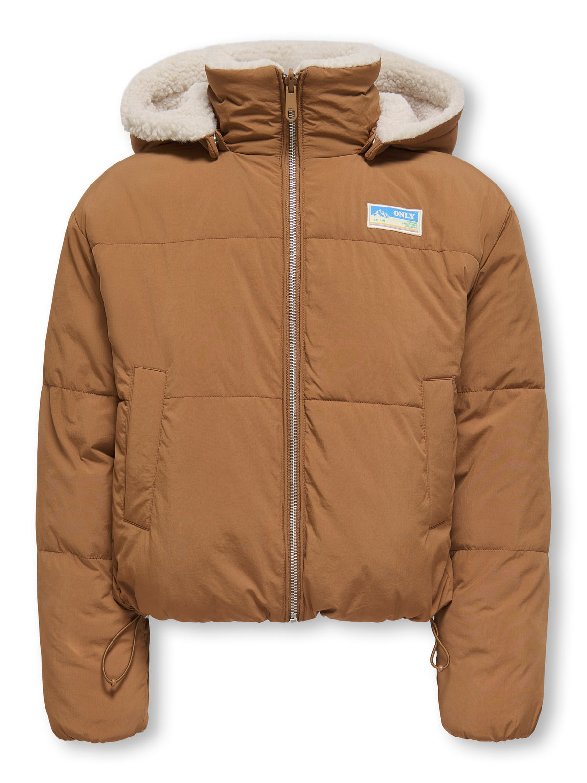 KOGMARIA  REVERSIB PUFFER JACKET beige/bruin