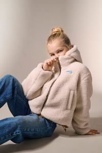 KOGMARIA  REVERSIB PUFFER JACKET beige/bruin