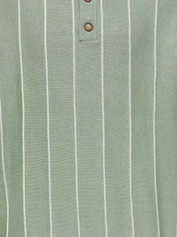 OSJSAIM STRIPE POLO KNT groen