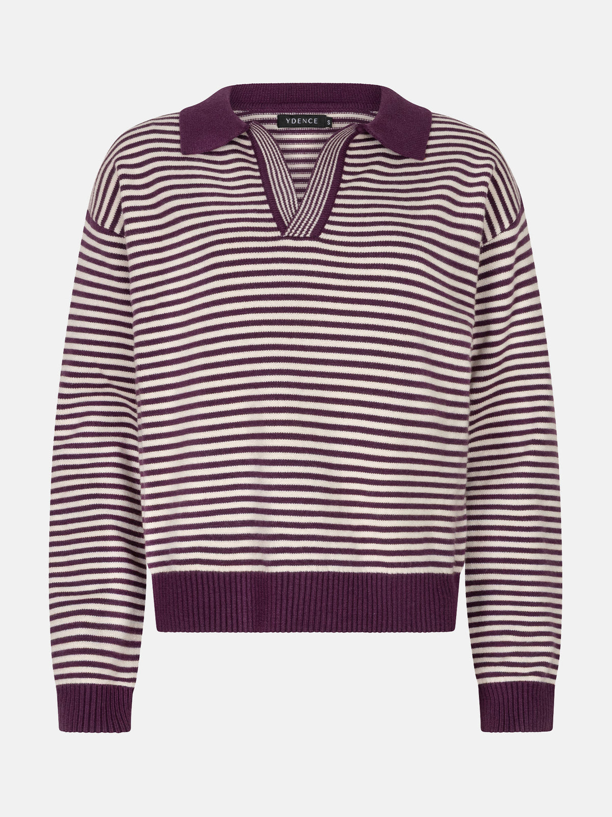 YD KNITTED SWEATER ELEANOR pruim