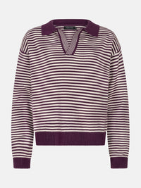 YD KNITTED SWEATER ELEANOR pruim