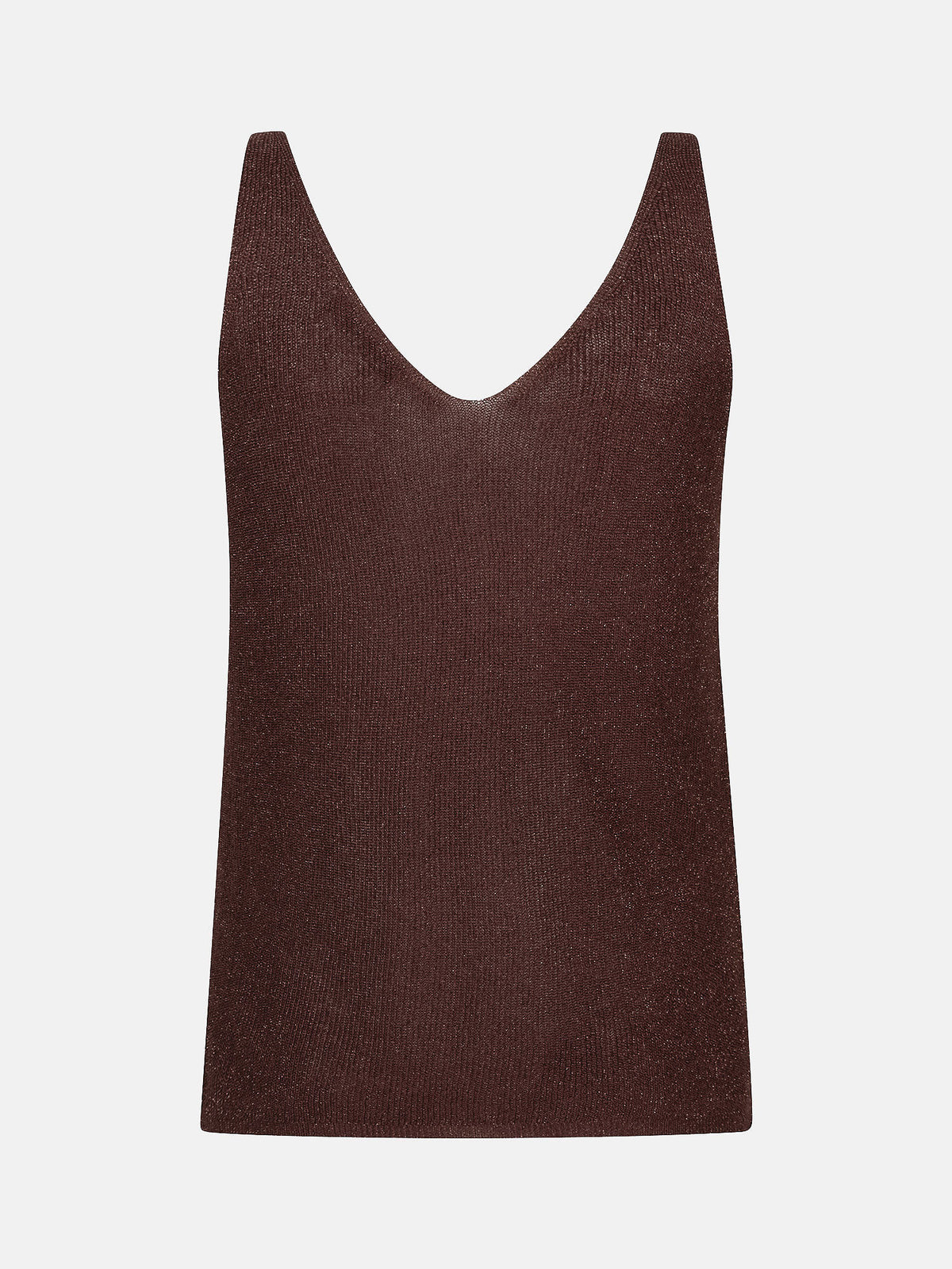 YD KNITTED TOP LUX bruin