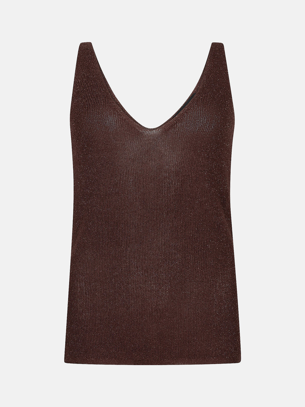 YD KNITTED TOP LUX bruin