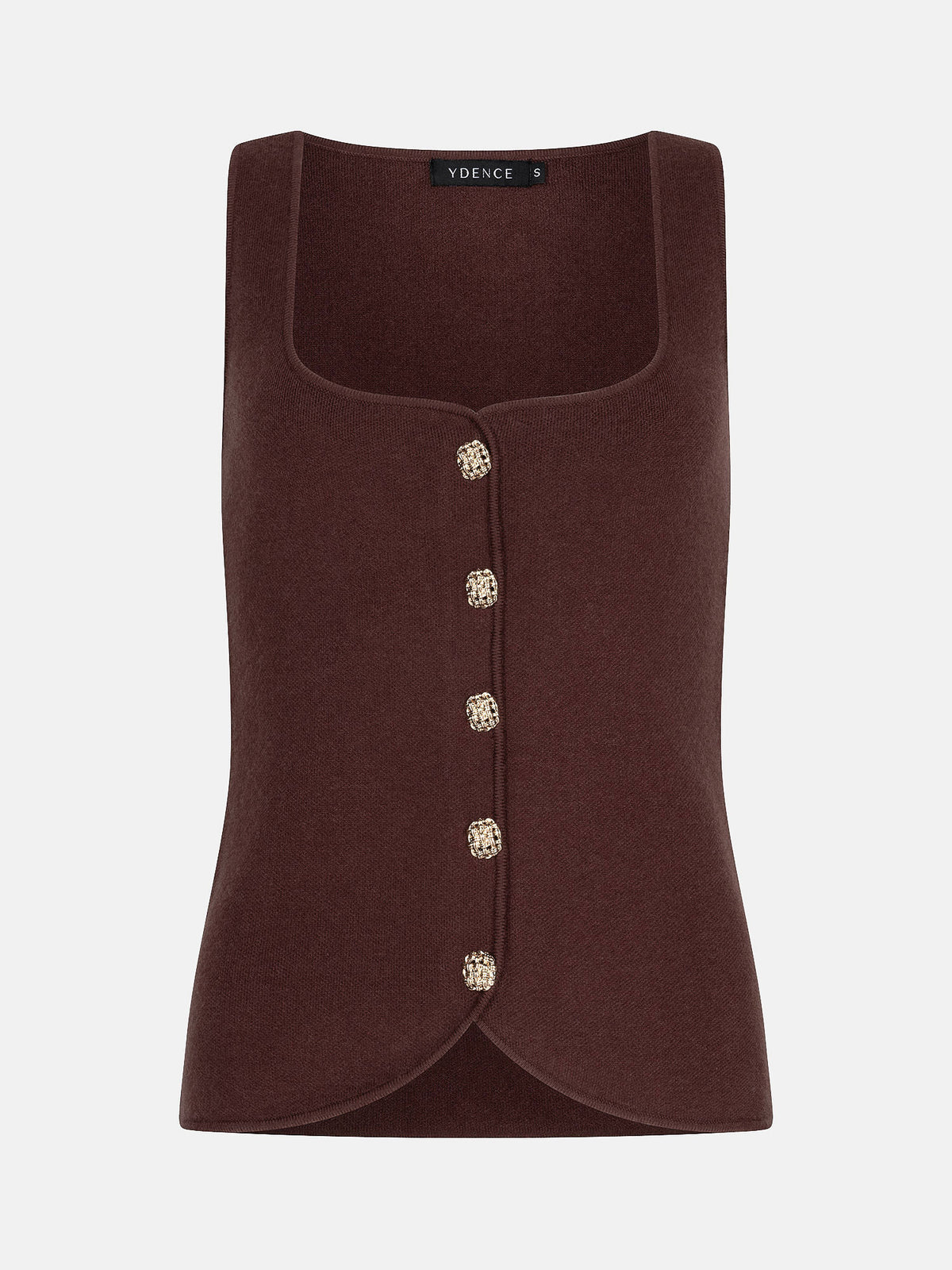 YD KNITTED TOP MELLA bruin