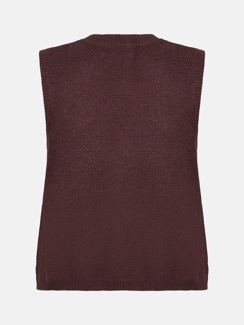 YD KNITTED TOP MONA bruin