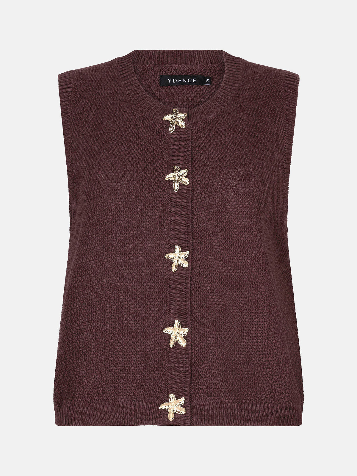 YD KNITTED TOP MONA bruin