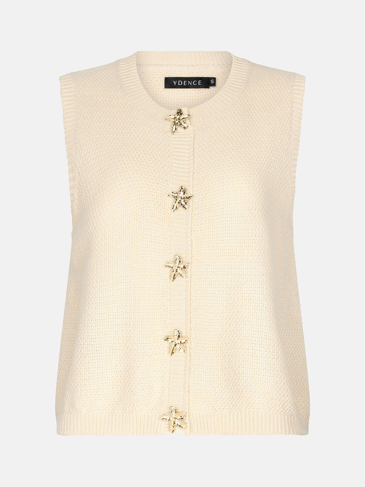 YD KNITTED TOP MONA ecru