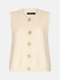 YD KNITTED TOP MONA ecru