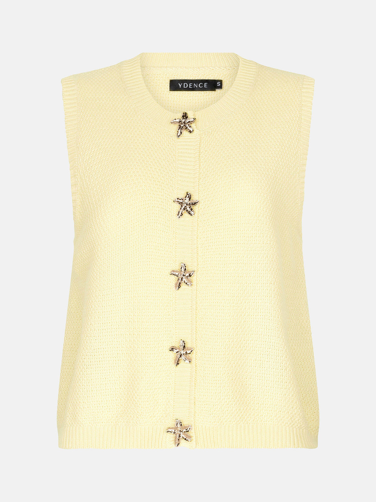 YD KNITTED TOP MONA geel