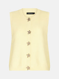 YD KNITTED TOP MONA geel