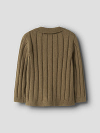 NMMLOMON KNIT POLO bruin