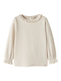 NMFONELA  SLIM TOP gebroken wit