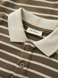 NBMLIMIA  POLO BODY bruin/ streep