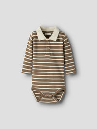 NBMLIMIA  POLO BODY bruin/ streep