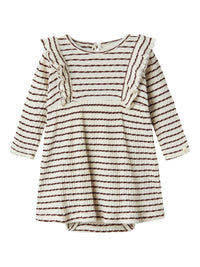 NBFOSOPHIA DRESS ecru/rood
