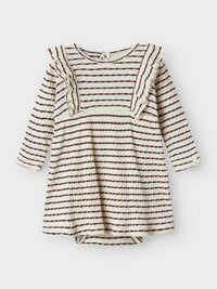 NBFOSOPHIA DRESS ecru/rood