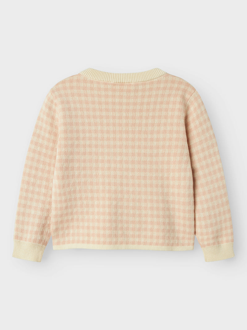 NMFNADIE LOOSE KNIT SHIRT roze