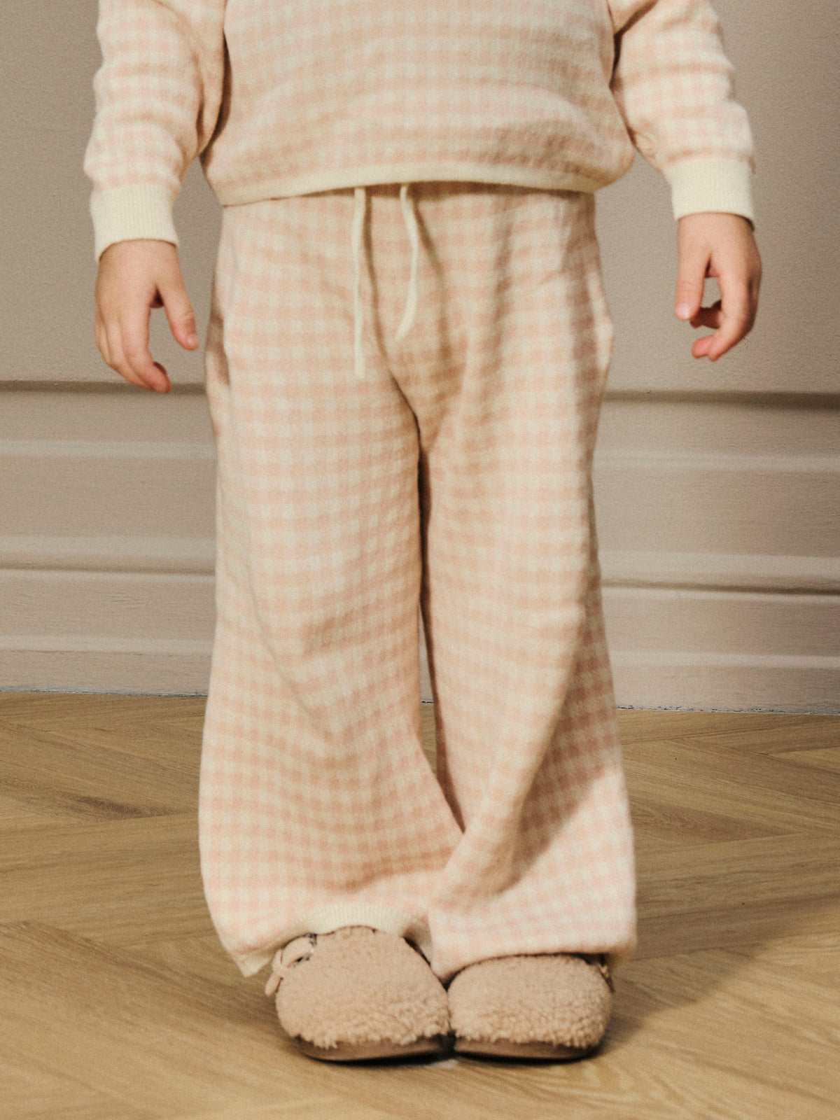 NMFNADIE WIDE KNIT PANT roze