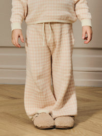 NMFNADIE WIDE KNIT PANT roze