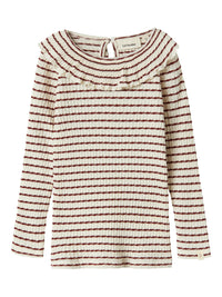 NMFOSOPHIA TOP LIL ecru/bruin