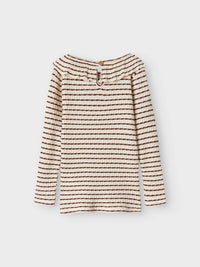 NMFOSOPHIA TOP LIL ecru/bruin