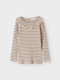 NMFOSOPHIA TOP LIL ecru/bruin