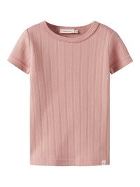 NMFFALINA SLIM TOP LIL roze