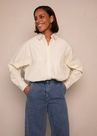 FBBLAIR BLOUSE ecru/goud