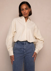 FBBLAIR BLOUSE ecru/goud